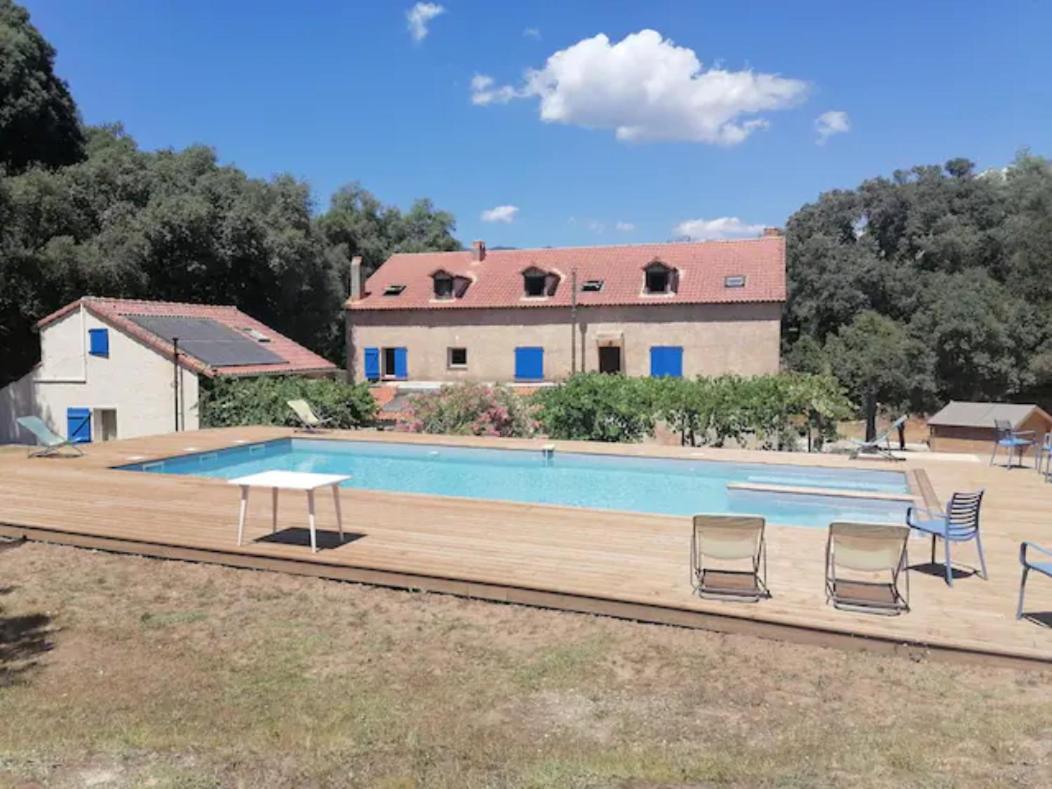 Gites Carbuccia En Corse Avec Piscine Chauffee Exterior foto